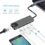 5-in-1 USB Type C Hub to USB C, 2 x USB 3.0 Ports, Gigabit Ethernet and HDMI adapter in Nairobi Kenya.