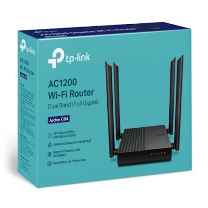 TP-Link Archer C64 AC1200 Wireless Router in Nairobi Kenya.
