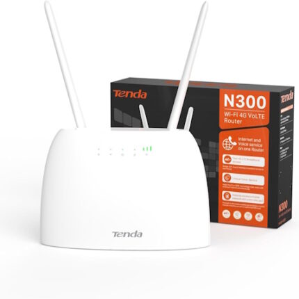 Tenda 4G06 N300 4G VoLTE Wi-Fi Router 300MBPS – With Simcard