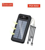 Excellent P64 20,000mAh solar power banks