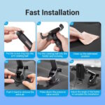 Vention One Touch Clamping Car Phone Mount 1