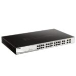 D-Link 26-Port Gigabit Smart Managed PoE+ Switch, 24 PoE+ Ports 2 SFP Ports, DGS-F1210-26PS